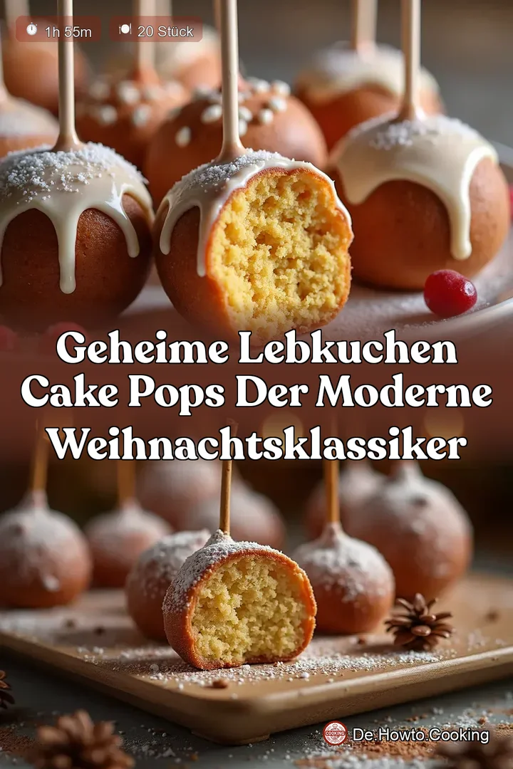 Geheime Lebkuchen Cake Pops Der moderne Weihnachtsklassiker