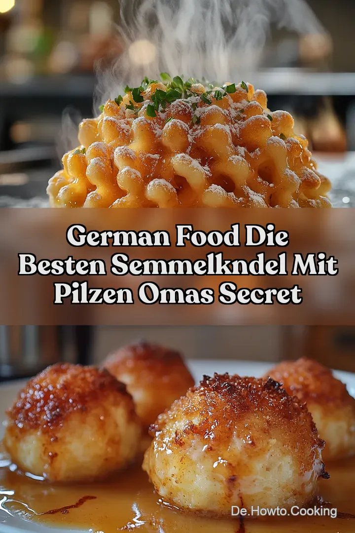 German Food Die besten Semmelkndel mit Pilzen Omas Secret