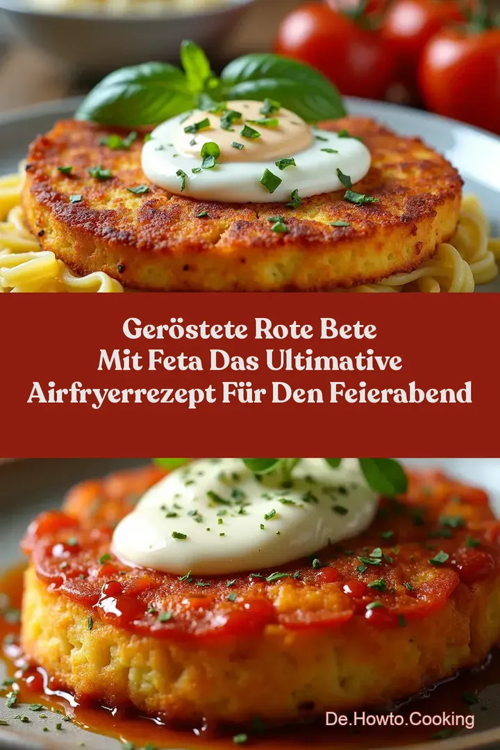 Ger&ouml;stete Rote Bete mit Feta Das ultimative AirfryerRezept f&uuml;r den Feierabend