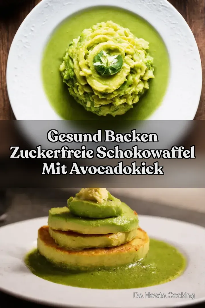 Gesund Backen Zuckerfreie Schokowaffel mit AvocadoKick