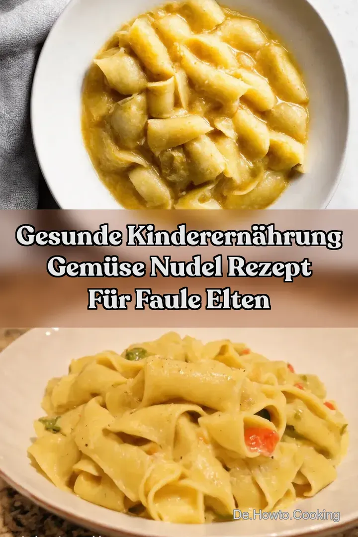 Gesunde Kinderern&auml;hrung Gem&uuml;se Nudel Rezept f&uuml;r Faule Elten