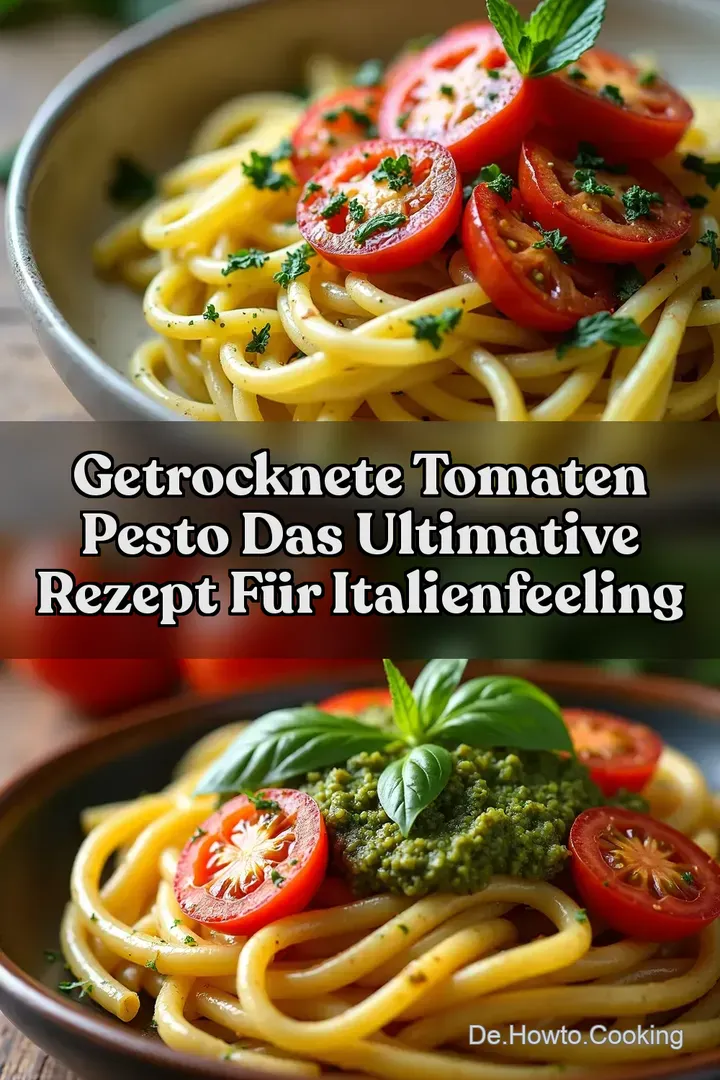 Getrocknete Tomaten Pesto Das ULTIMATIVE Rezept f&uuml;r ItalienFeeling