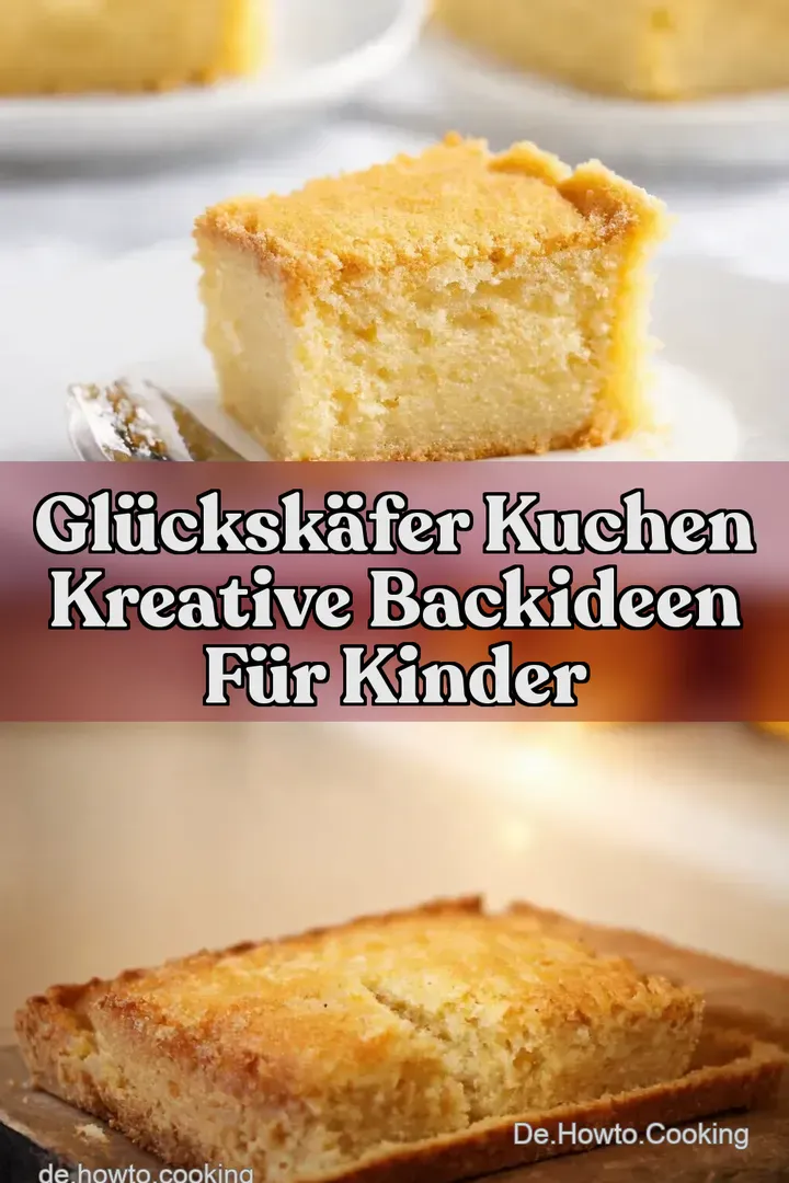 Gl&uuml;cksk&auml;fer Kuchen Kreative Backideen f&uuml;r Kinder