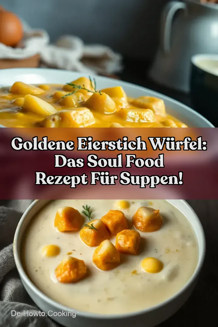 Goldene Eierstich Würfel: Das Soul Food Rezept für Suppen!