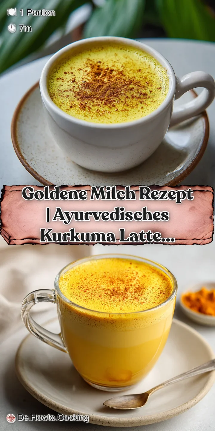 Close-up of a rich, golden turmeric latte with a creamy foam top and fragrant cinnamon.