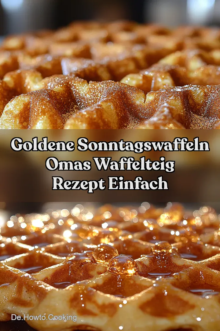 Goldene Sonntagswaffeln Omas Waffelteig Rezept Einfach