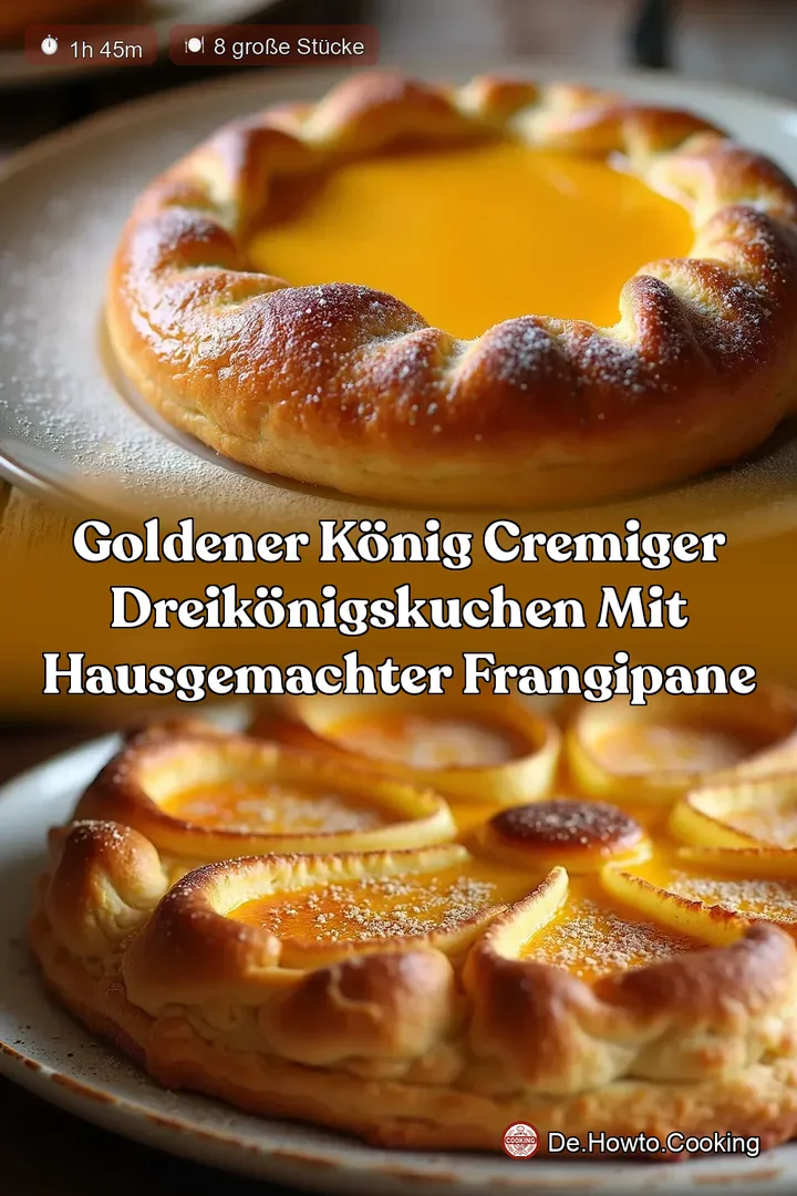 Goldener K&ouml;nig Cremiger Dreik&ouml;nigskuchen mit hausgemachter Frangipane