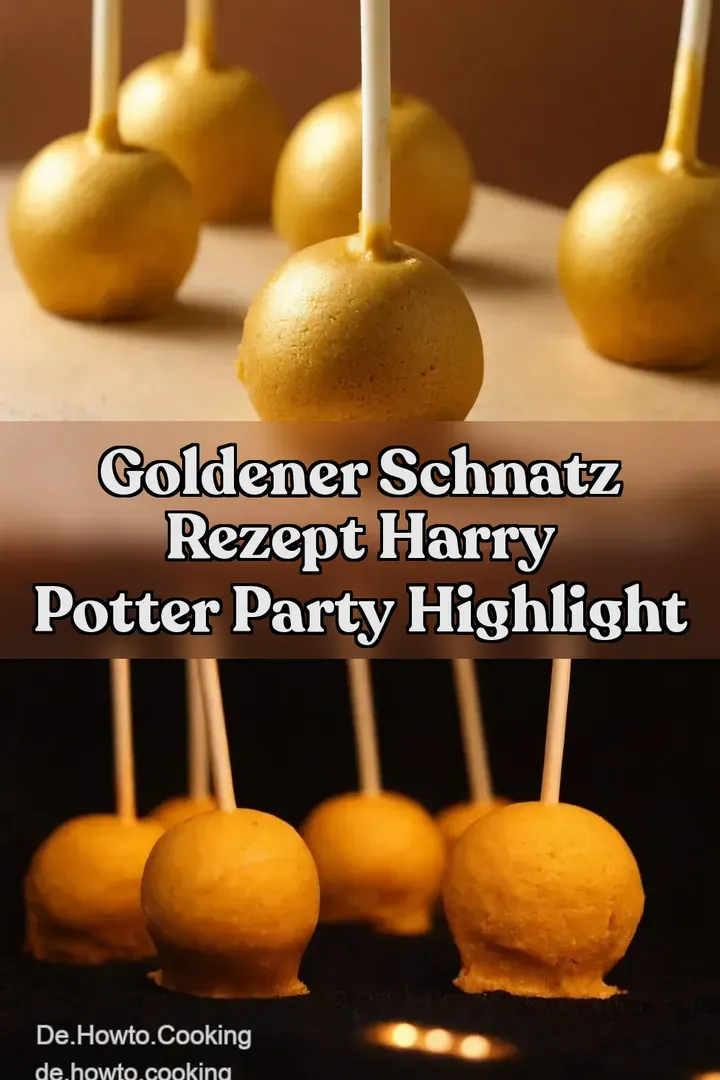 Goldener Schnatz Rezept Harry Potter Party Highlight