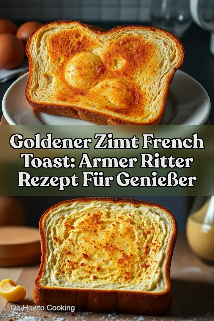 Goldener Zimt French Toast: Armer Ritter Rezept f&uuml;r Genie&szlig;er
