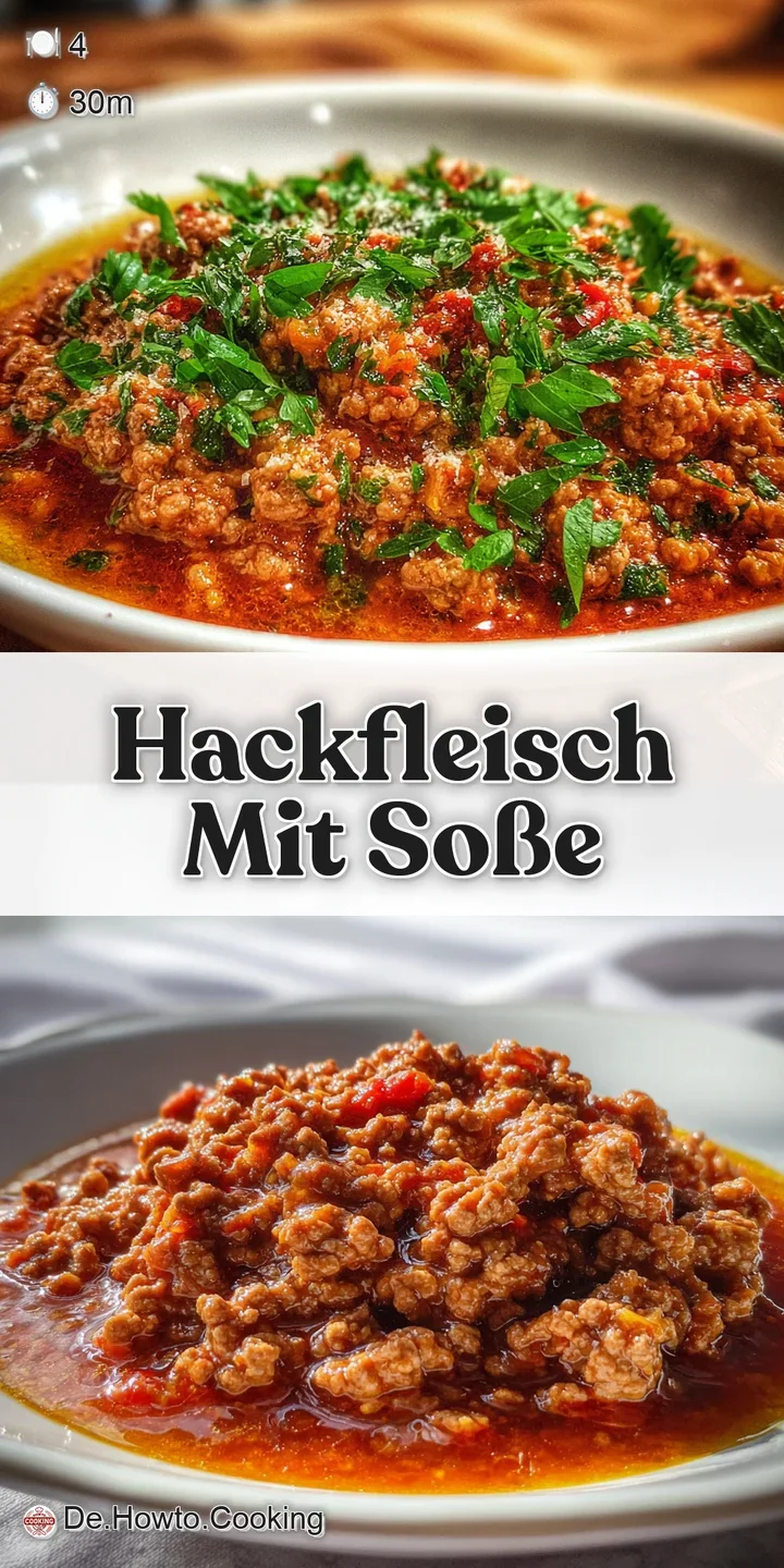 Close-up of glistening ground meat in a luscious cream sauce. Hints of herbs and spices promise a deeply satisfying bite. ...