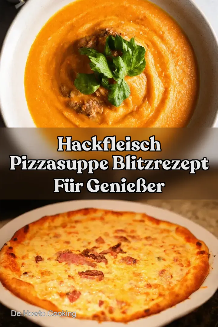 Hackfleisch Pizzasuppe Blitzrezept f&uuml;r Genie&szlig;er