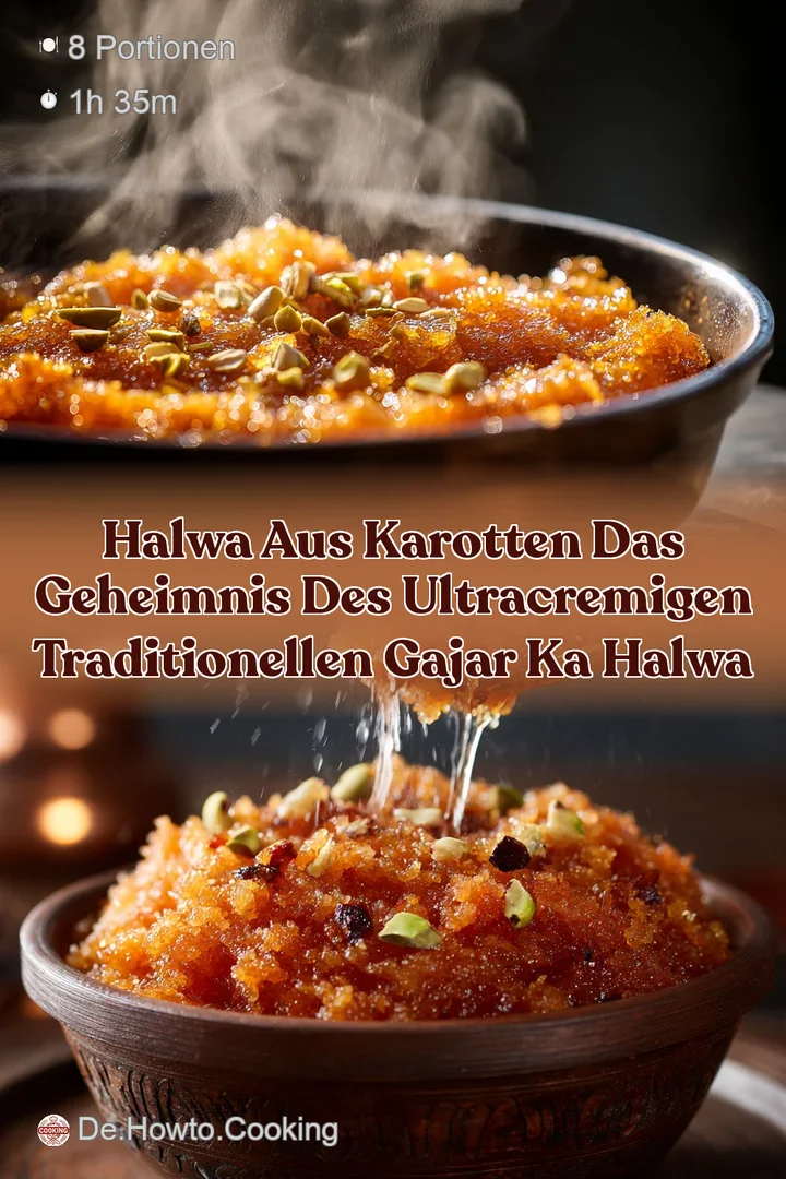 Halwa aus Karotten Das Geheimnis des ultracremigen traditionellen Gajar Ka Halwa