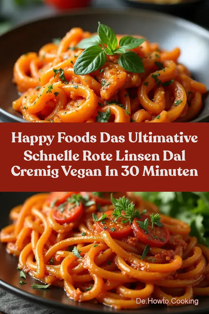Happy Foods Das Ultimative Schnelle Rote Linsen Dal Cremig Vegan in 30 Minuten