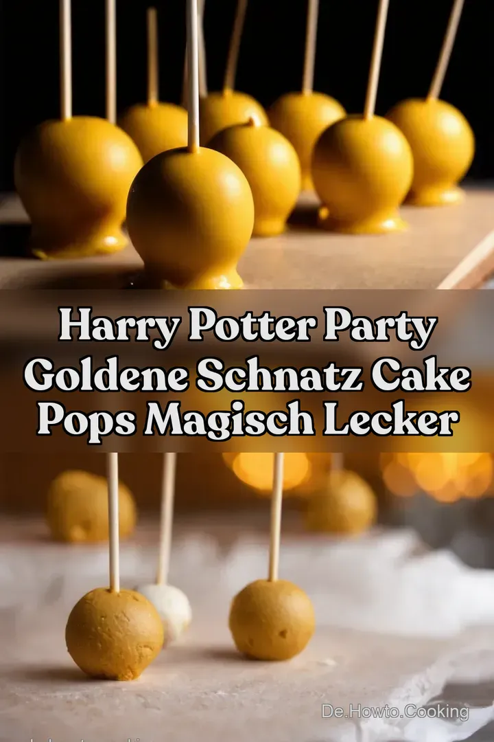 Harry Potter Party Goldene Schnatz Cake Pops Magisch Lecker