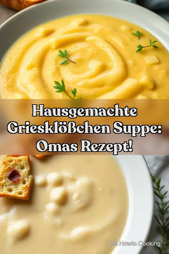 Hausgemachte Griesklößchen Suppe: Omas Rezept!