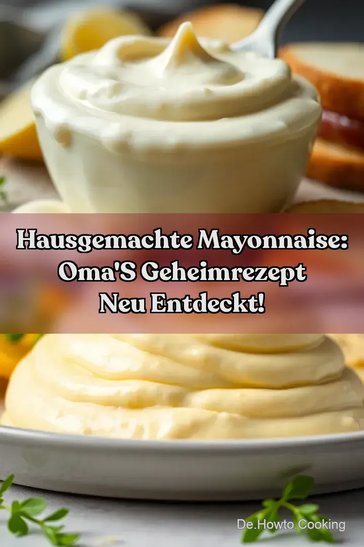 Hausgemachte Mayonnaise: Oma s Geheimrezept neu entdeckt!