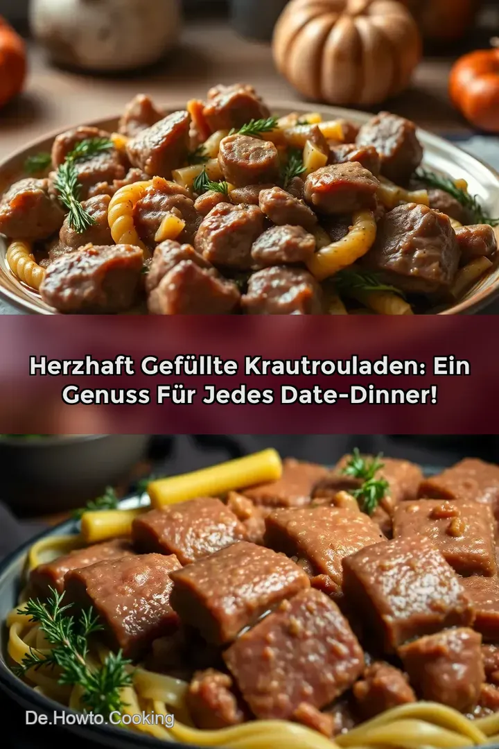 Herzhaft gef&uuml;llte Krautrouladen: Ein Genuss f&uuml;r jedes Date-Dinner!