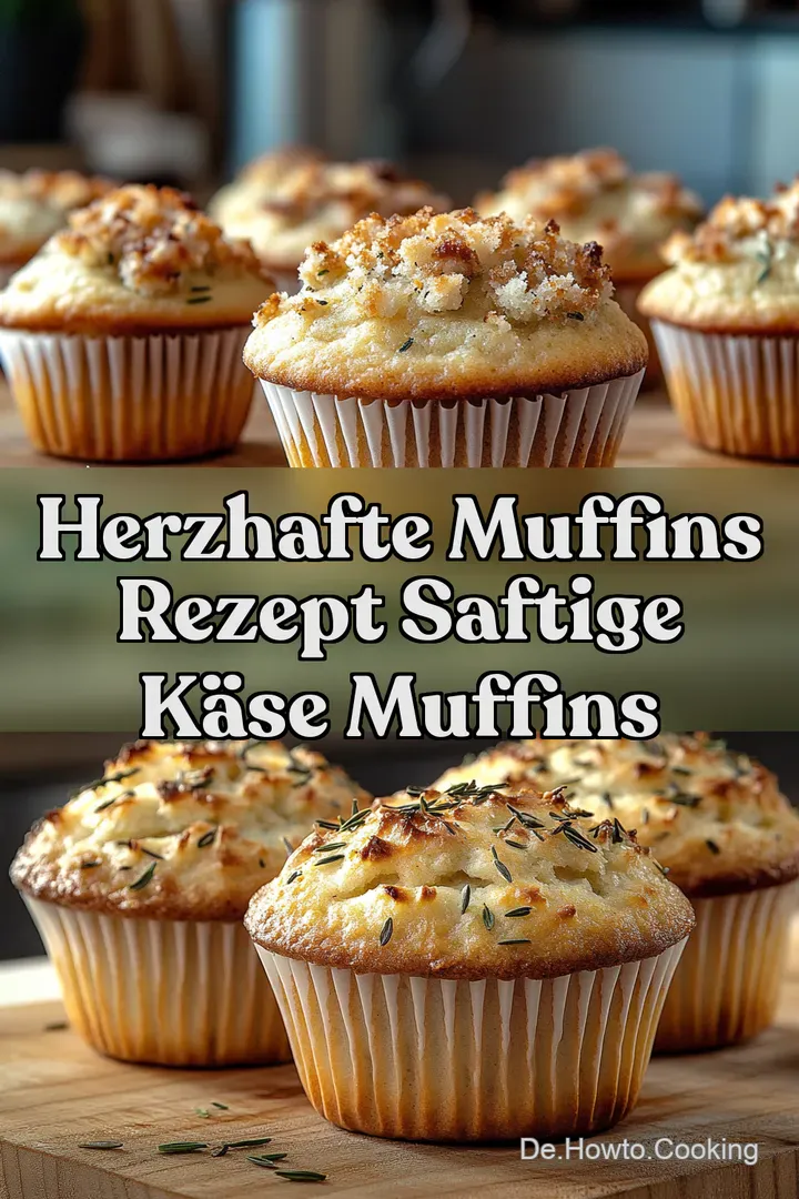Herzhafte Muffins Rezept Saftige Käse Muffins