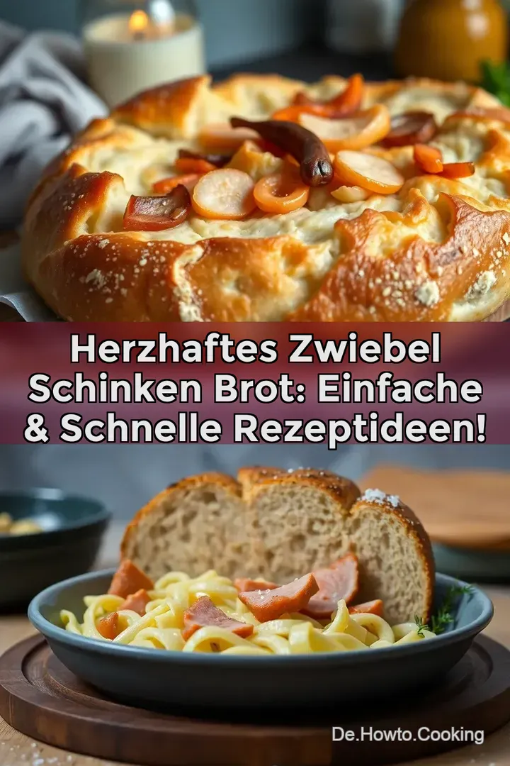 Herzhaftes Zwiebel Schinken Brot: Einfache &amp Schnelle Rezeptideen!