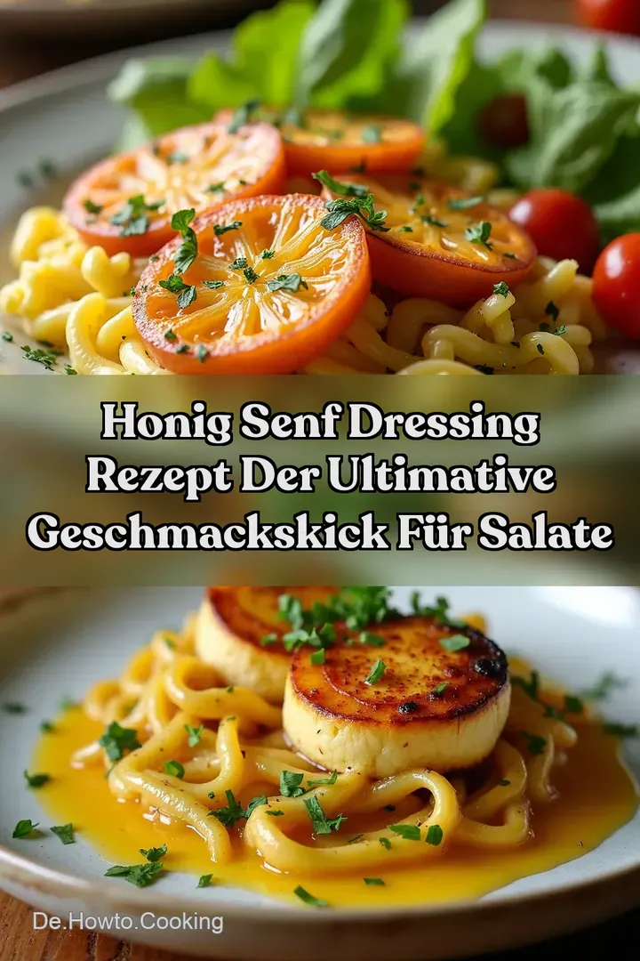 Honig Senf Dressing Rezept Der ultimative Geschmackskick f&uuml;r Salate
