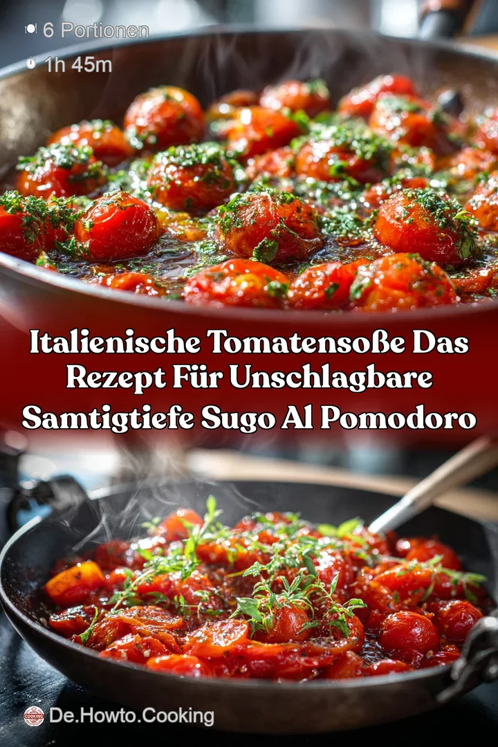 Italienische Tomatenso&szlig;e Das Rezept f&uuml;r unschlagbare samtigtiefe Sugo al Pomodoro