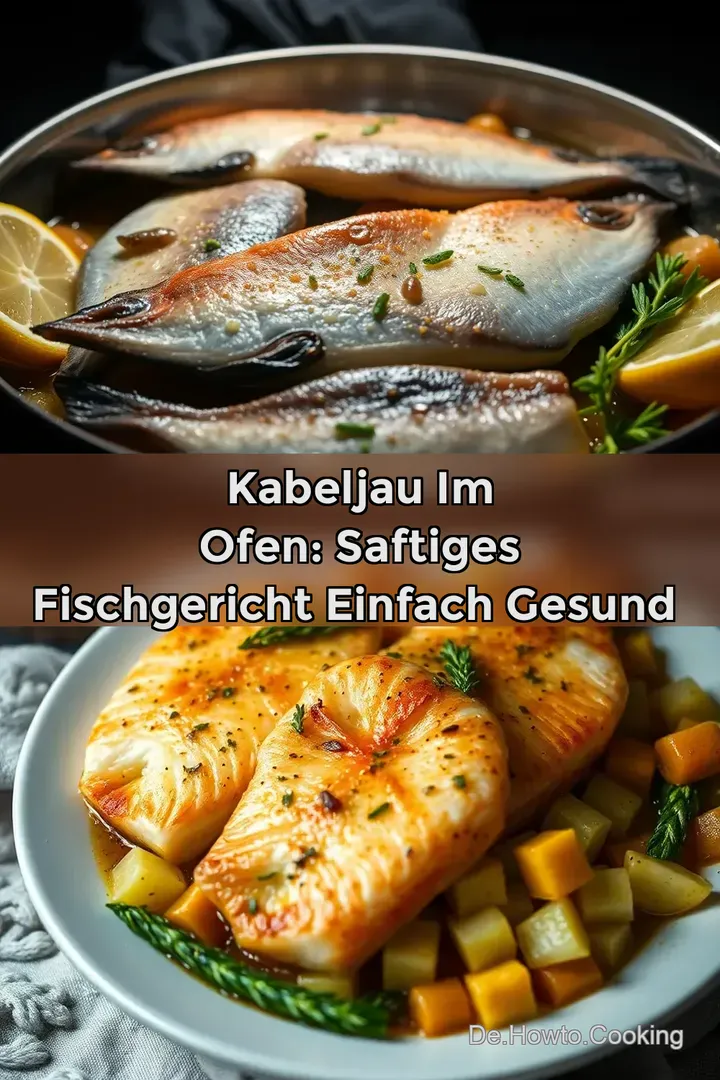 Kabeljau im Ofen: Saftiges Fischgericht Einfach Gesund✨