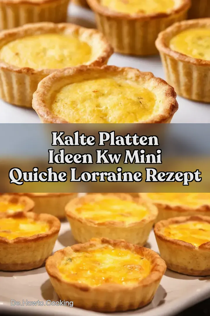 Kalte Platten Ideen kw Mini Quiche Lorraine Rezept