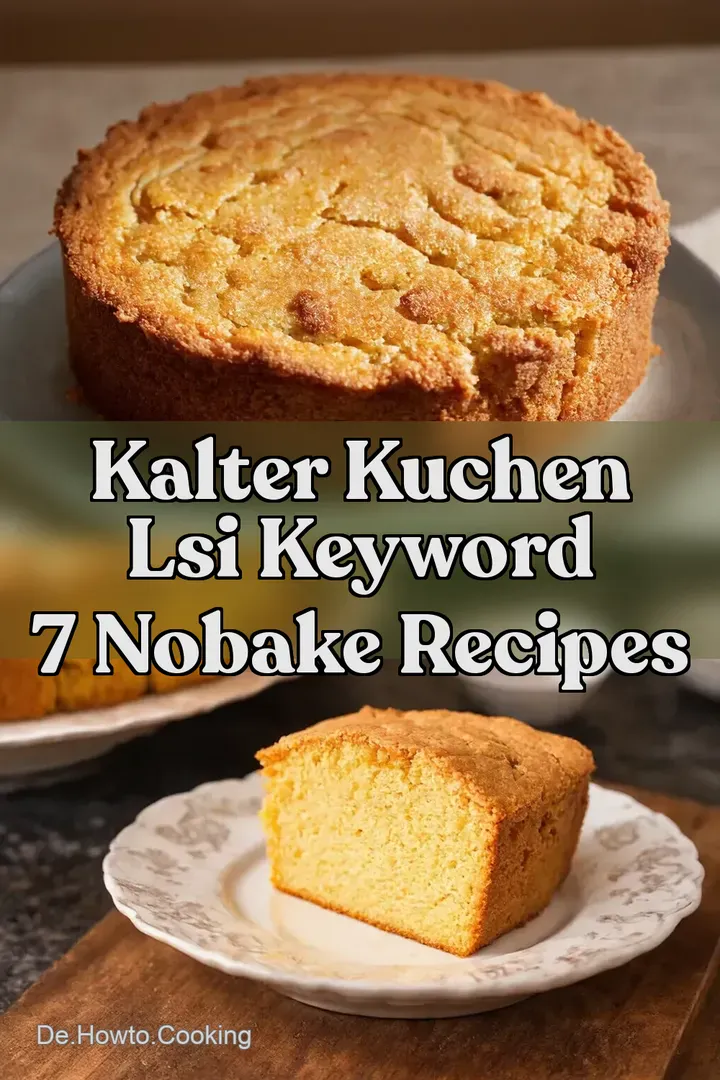 Kalter Kuchen LSI keyword 7 NoBake Recipes