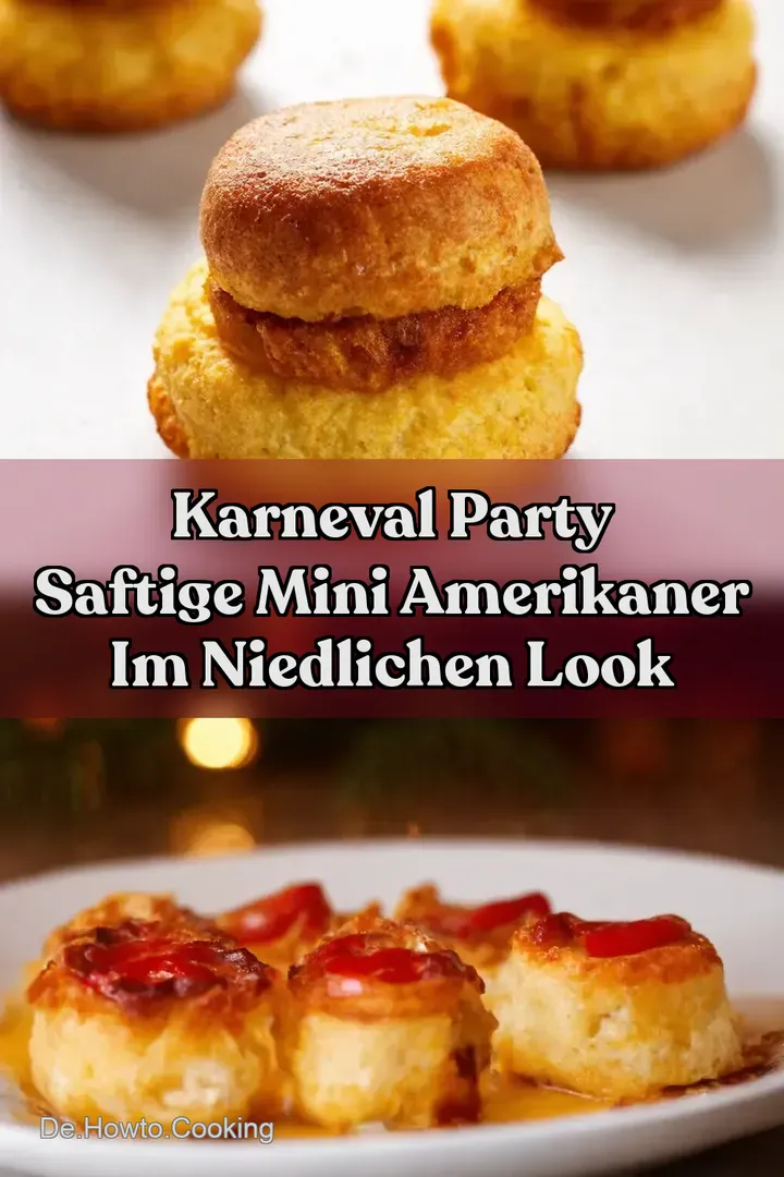 Karneval Party Saftige MINI AMERIKANER im niedlichen Look