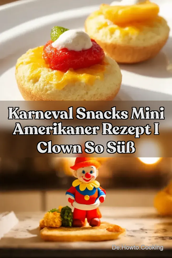 Karneval Snacks Mini Amerikaner Rezept I Clown So s&uuml;&szlig;