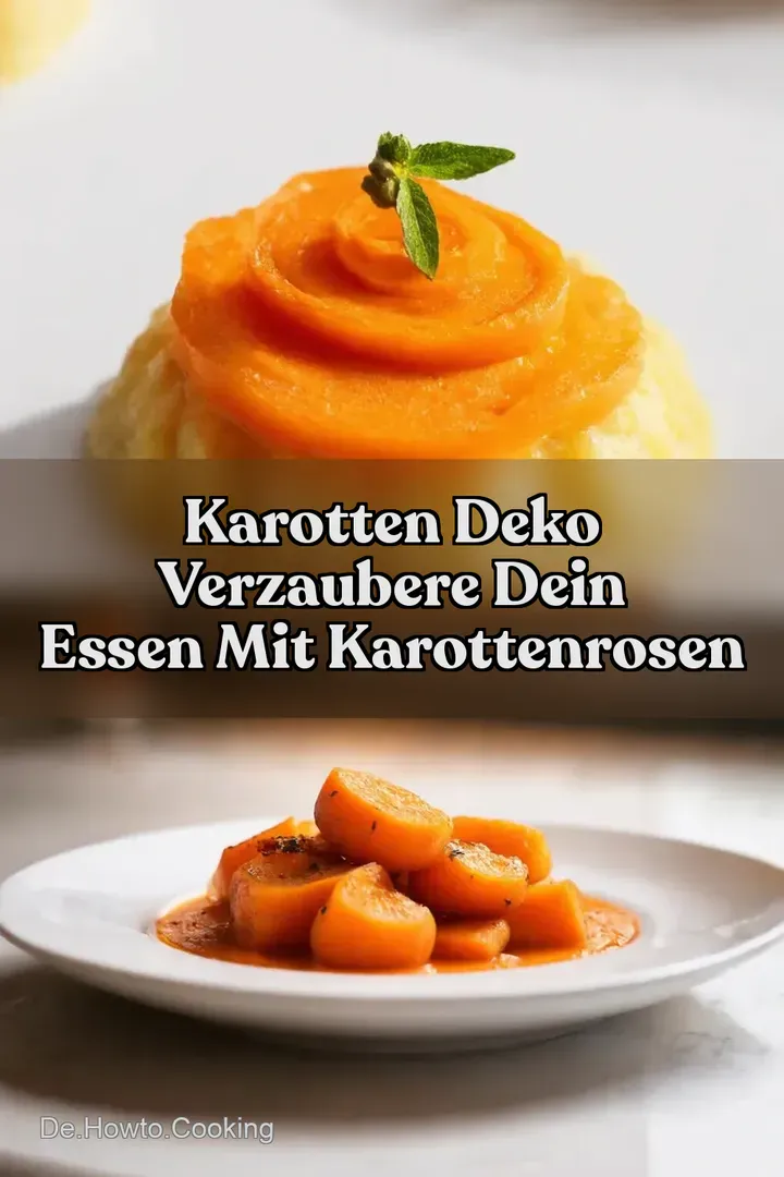 Karotten Deko Verzaubere dein Essen mit Karottenrosen