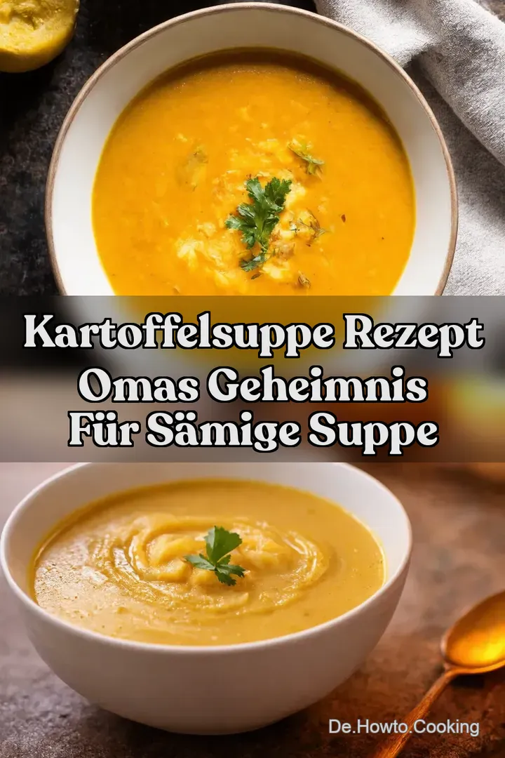 Kartoffelsuppe Rezept Omas Geheimnis F&uuml;r S&auml;mige Suppe