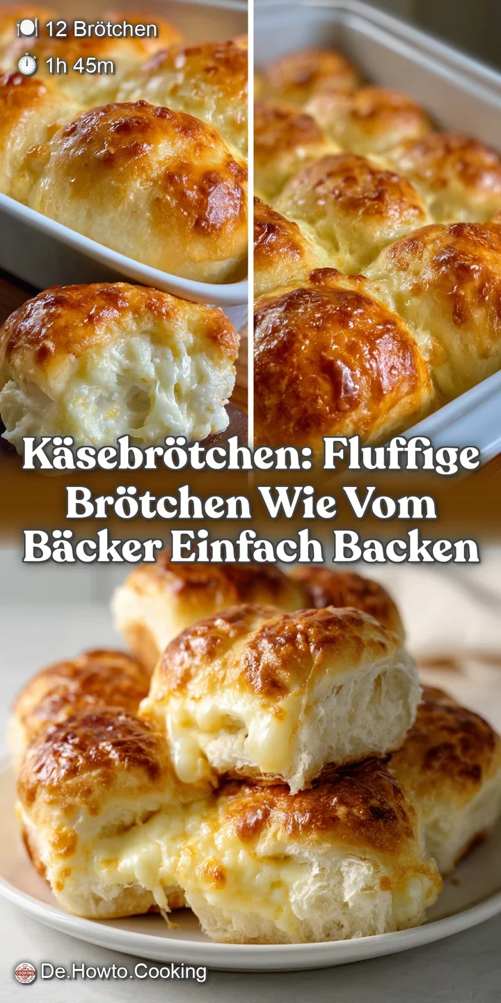 K&auml;sebr&ouml;tchen: Fluffige Br&ouml;tchen wie vom B&auml;cker Einfach backen