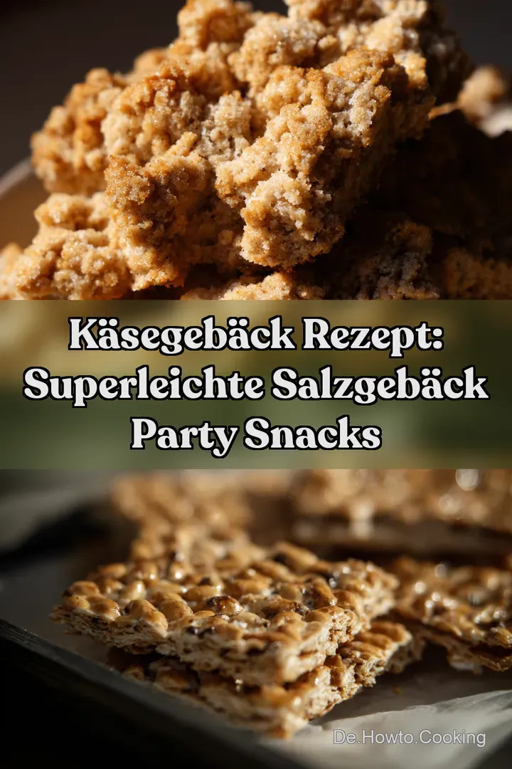 Käsegebäck Rezept: Superleichte Salzgebäck Party Snacks