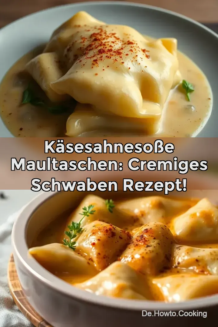 K&auml;sesahneso&szlig;e Maultaschen: Cremiges Schwaben Rezept!