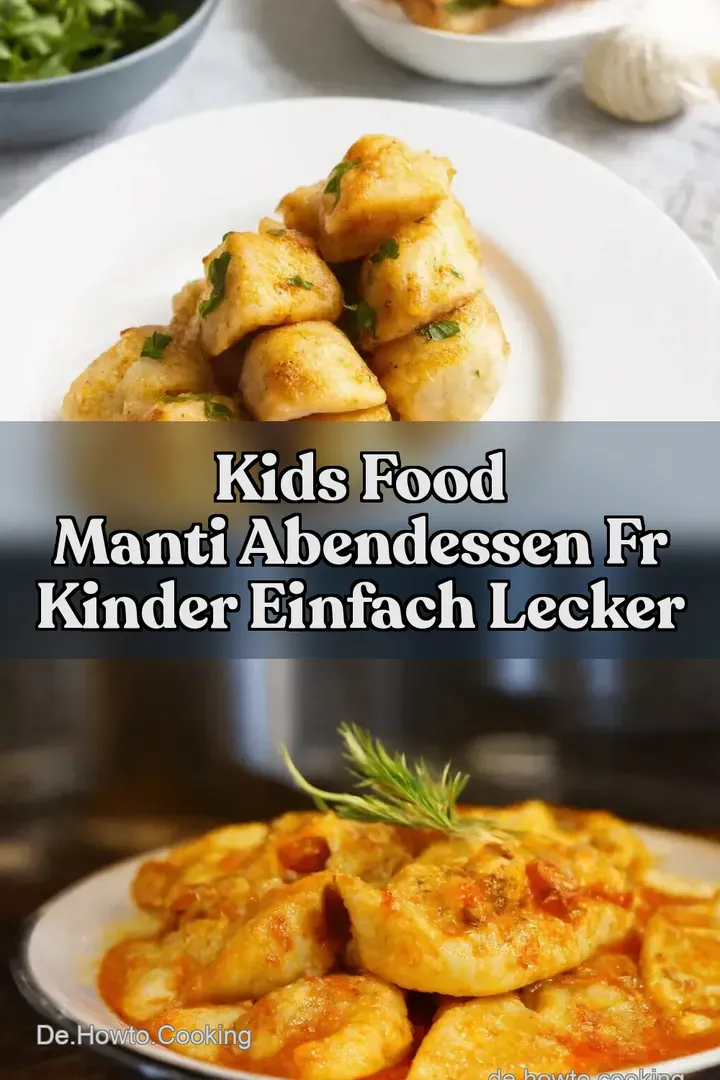 Kids Food Manti Abendessen fr Kinder Einfach Lecker