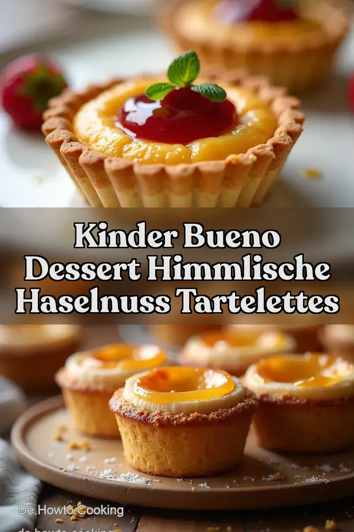Kinder Bueno Dessert Himmlische Haselnuss Tartelettes