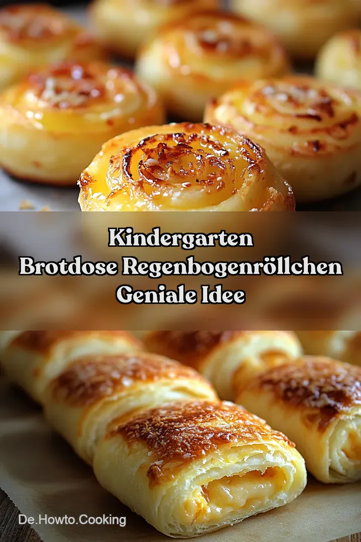 Kindergarten Brotdose RegenbogenRöllchen Geniale Idee