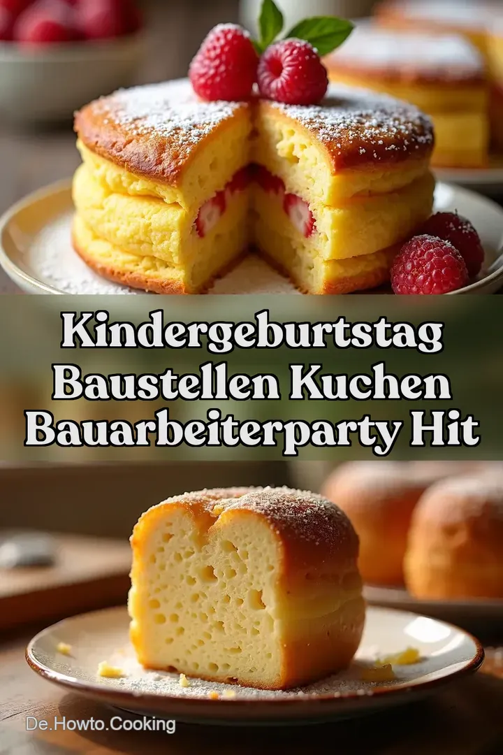Kindergeburtstag Baustellen Kuchen Bauarbeiterparty Hit