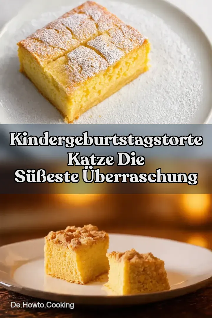 Kindergeburtstagstorte Katze Die s&uuml;&szlig;este &Uuml;berraschung