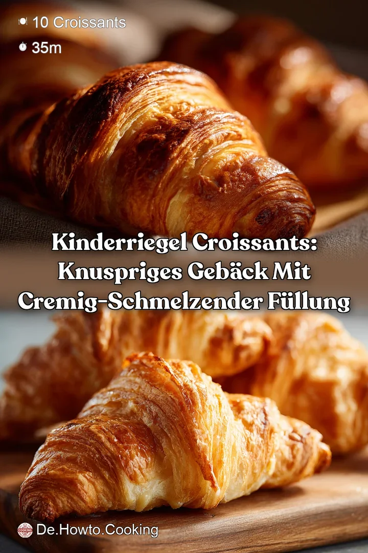 Kinderriegel Croissants: Knuspriges Geb&auml;ck mit cremig-schmelzender F&uuml;llung