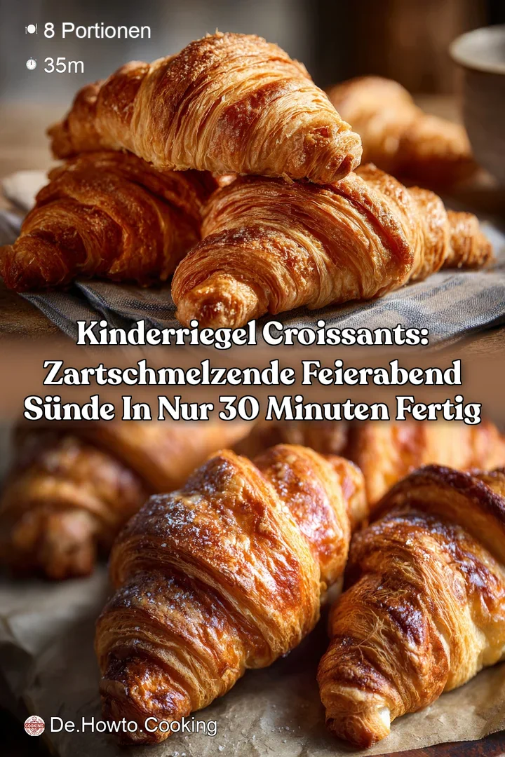 Kinderriegel Croissants: Zartschmelzende Feierabend S&uuml;nde in nur 30 Minuten fertig