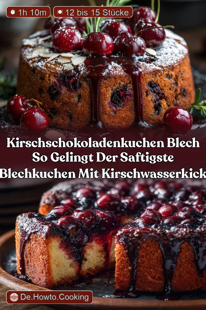 KirschSchokoladenkuchen Blech So gelingt der saftigste Blechkuchen mit KirschwasserKick