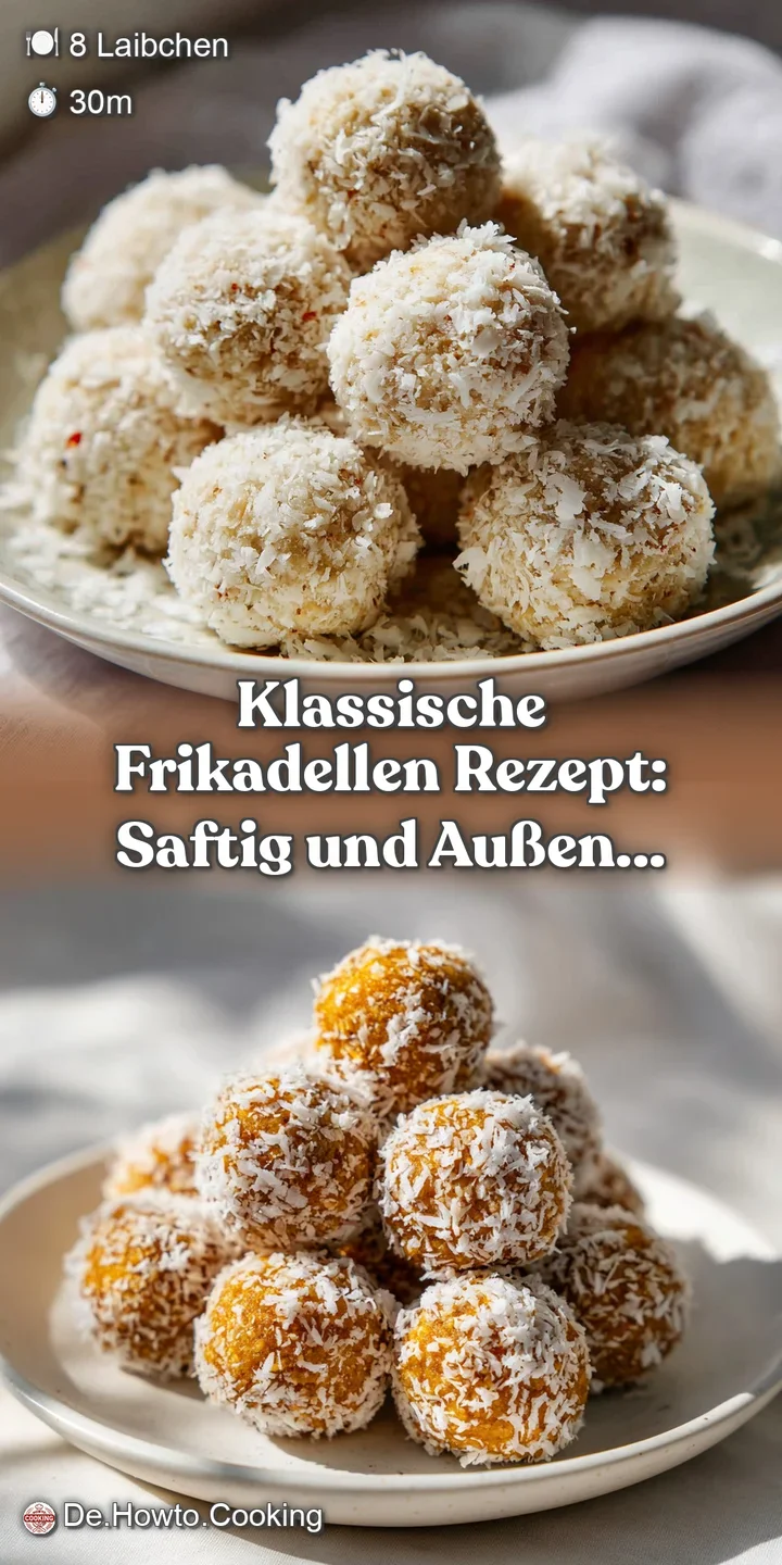 Close-up of a juicy, golden-brown Frikadelle, showing its textured surface and savory, appetizing appearance.