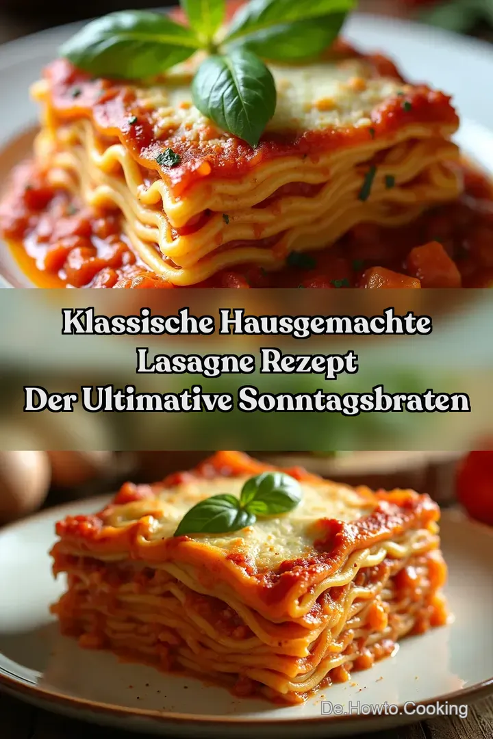 Klassische Hausgemachte Lasagne Rezept Der ultimative Sonntagsbraten