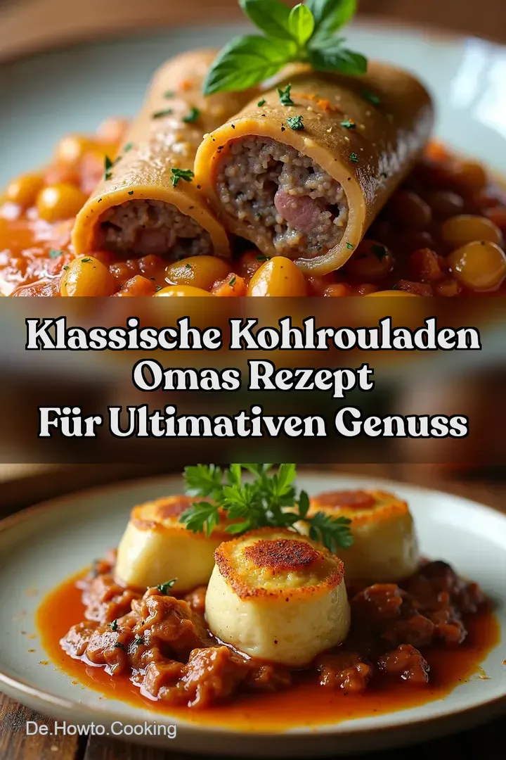 Klassische Kohlrouladen Omas Rezept f&uuml;r ultimativen Genuss