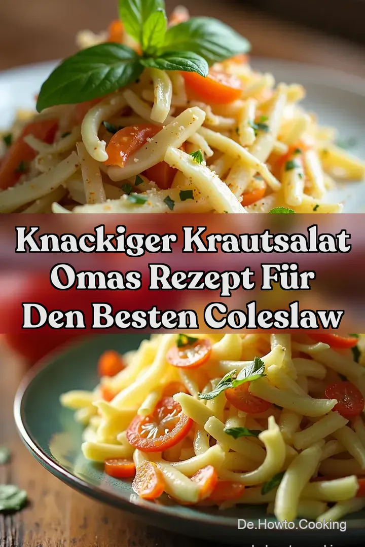 Knackiger Krautsalat Omas Rezept f&uuml;r den besten Coleslaw