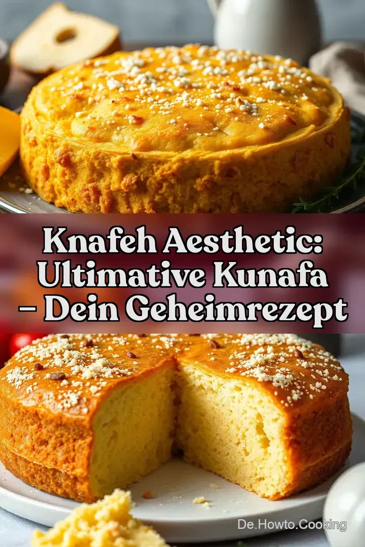 Knafeh Aesthetic: Ultimative Kunafa &ndash; Dein Geheimrezept