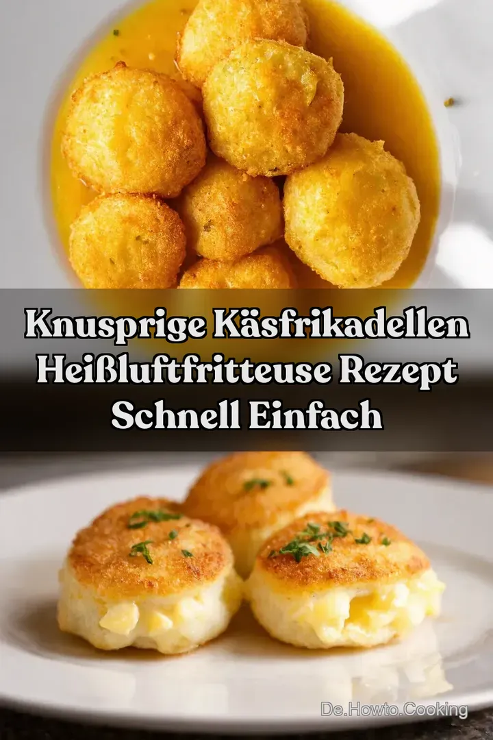 Knusprige K&auml;sFrikadellen Hei&szlig;luftfritteuse Rezept Schnell Einfach