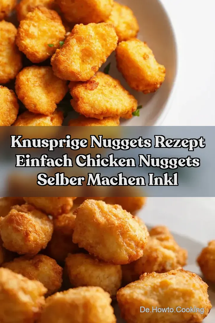 Knusprige Nuggets Rezept Einfach Chicken Nuggets selber machen inkl